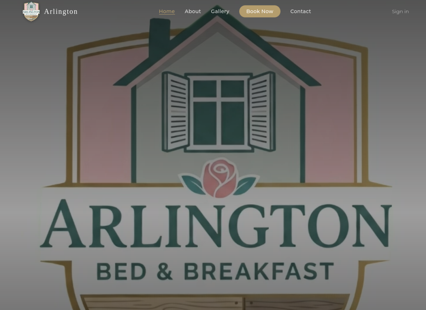 Arlington BnB website preview