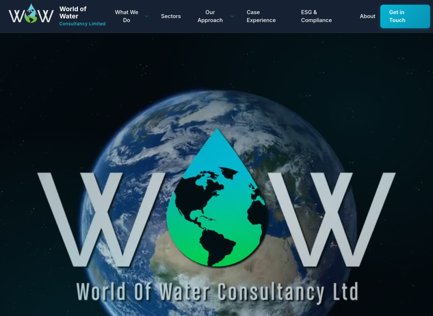 World Of Water Consultancy website preview